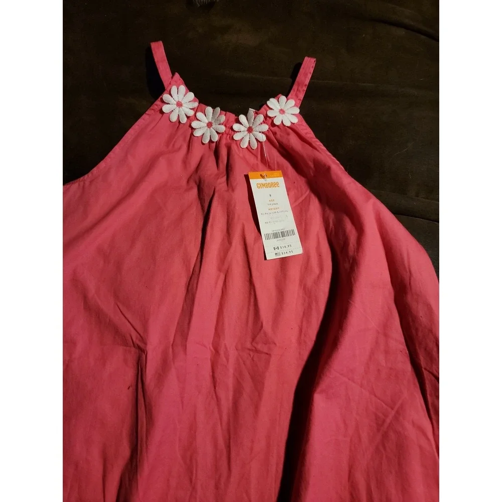 Gymboree daisy park pink spring floral Easter dress size‎ 8 nwt